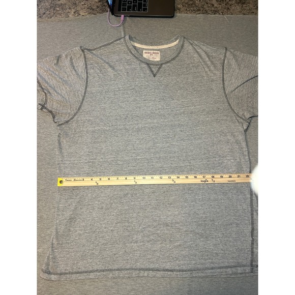 HUDSON & BARROW NYC Menswear Inspired Grey V Neck T Shirt 2XL - Picture 3 of 9